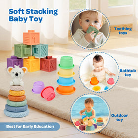 GJOF2YK colorful building blocks encourage exploration of shapes and counting.