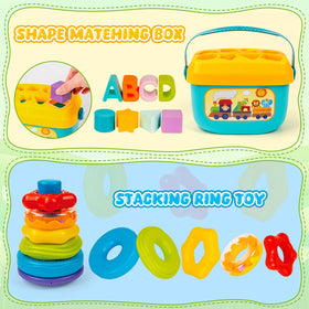 GJOF2YK soft building blocks offer safe, tactile stacking for babies