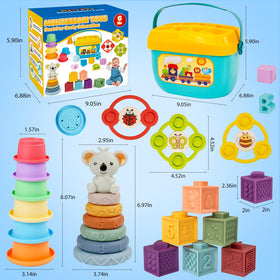 GJOF2YK stacking rings set enhances sorting and pattern recognition.