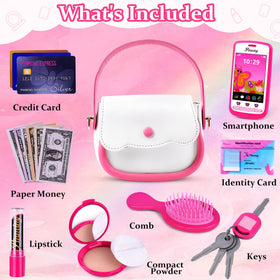 GJZZ Play Purse makeup-kit: pretend makeup set for imaginative play.