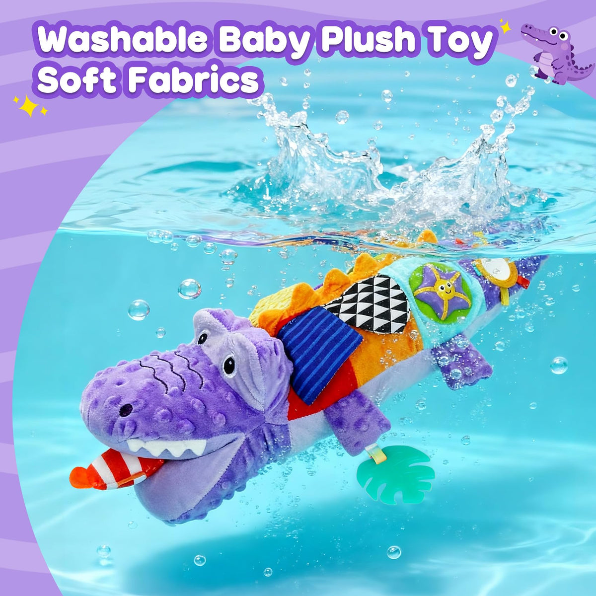 GKDOMS portable foldable crocodile playmate is great for on-the-go play.