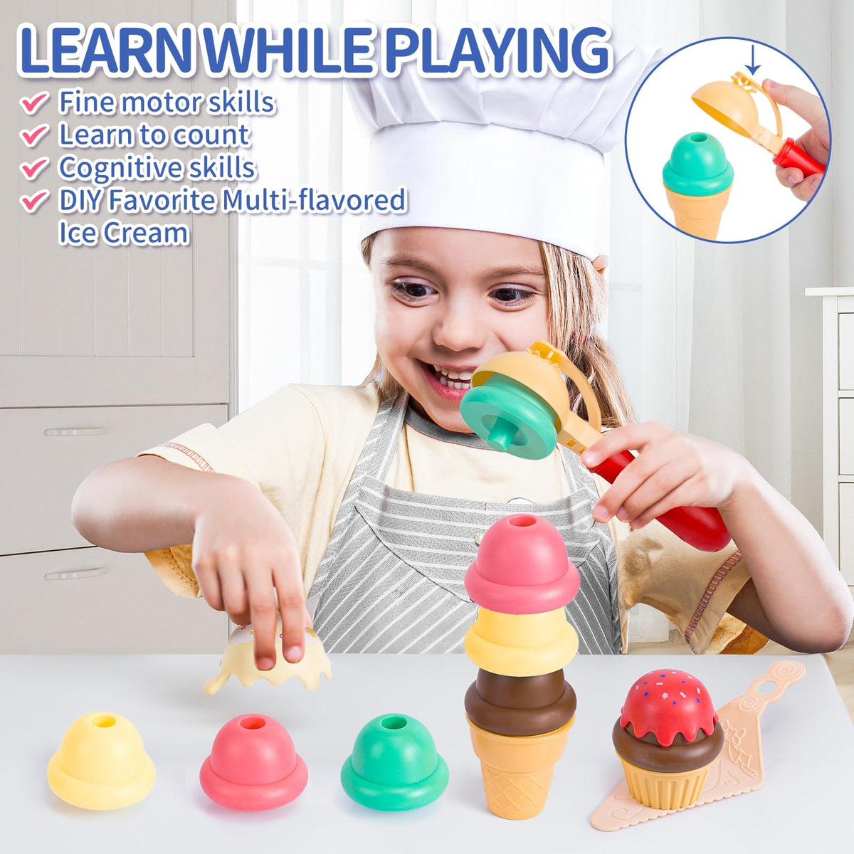 GKKBSJ toppings set offers colorful mix-ins for imaginative menus.
