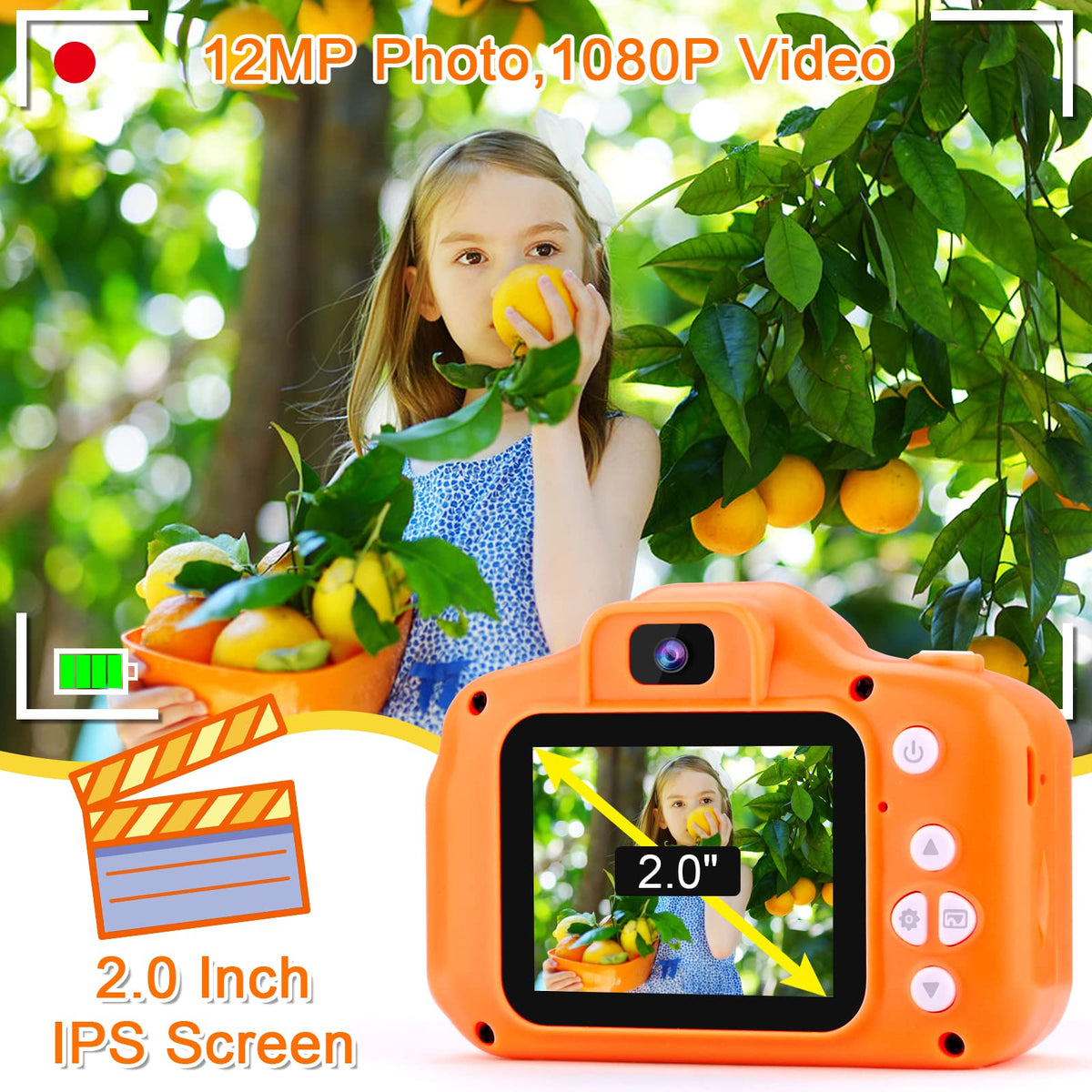 GKTZ camera offers frames, filters, and mirror effects for creativity.