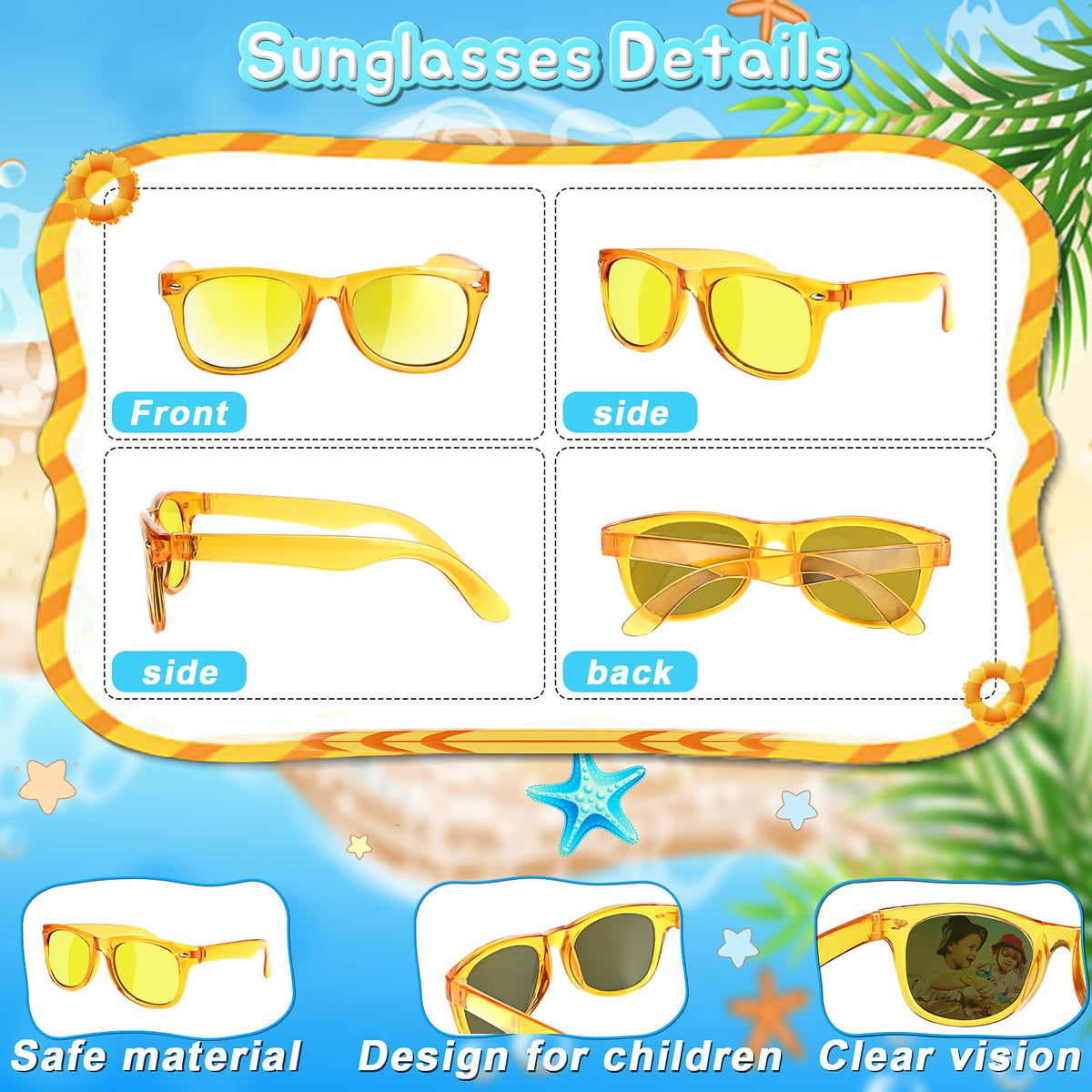 GKTZ kids sunglasses worn at a party scene to brighten the celebration.