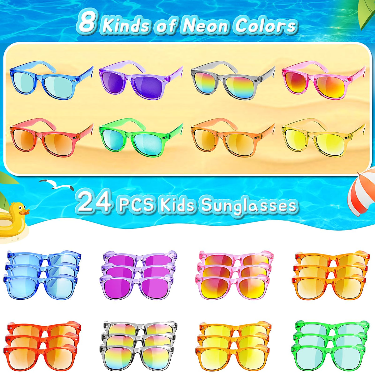 GKTZ kids sunglasses UV400 protection reduces glare on sunny days.