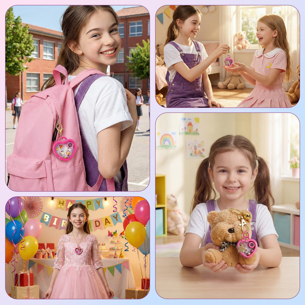 GlamLoops decorative stickers and shapes for customization
