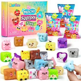 GLANFOIO 32-pack squishy cube animals for kids' play