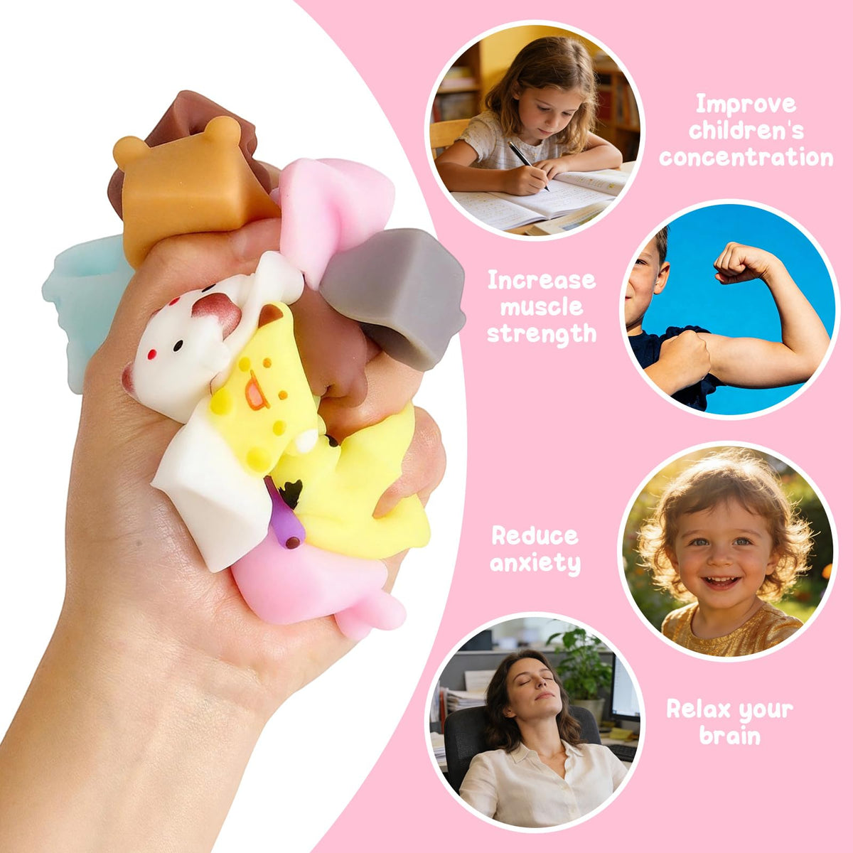 GLANFOIO classroom prizes and party favors with squishies