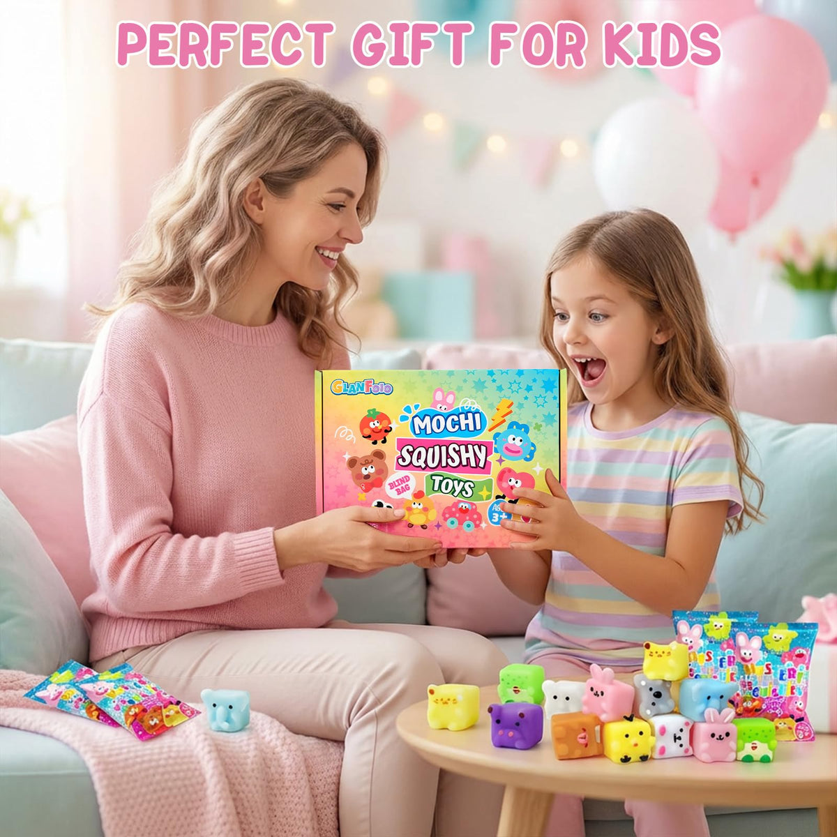 GLANFOIO durable daily play squishies for kids and adults