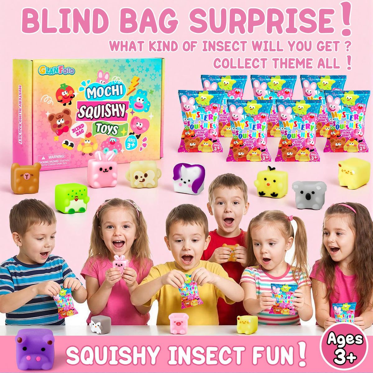 GLANFOIO eco-friendly TPR squishies with soft tactile feel