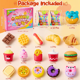 Glanfoio individually sealed squishies, clean packaging ideal for sharing.