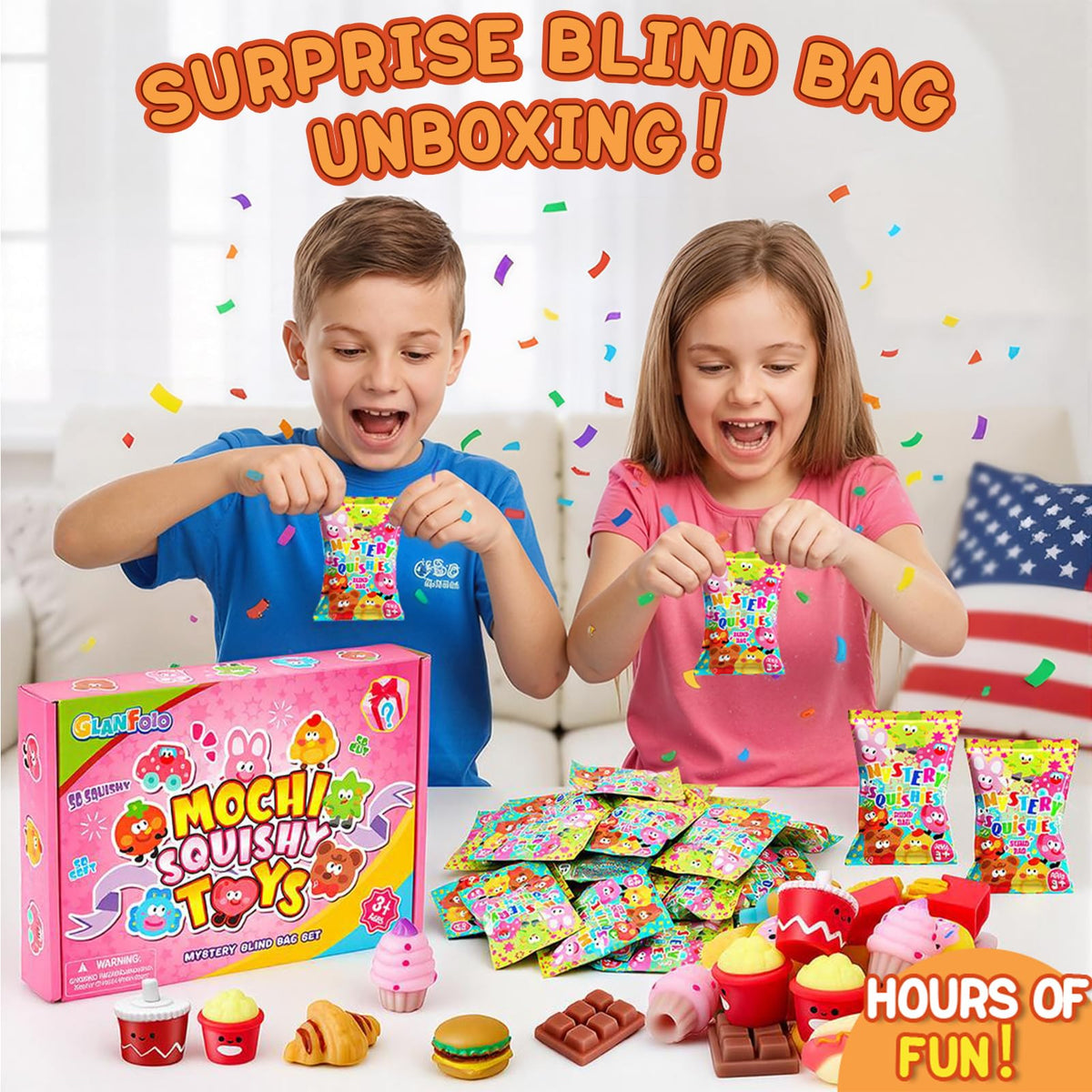 Glanfoio soft, chewy, bouncy texture for stress relief.