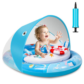 GleamJoy 360-seat baby pool float provides stable support for splash time