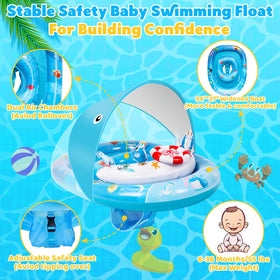 GleamJoy breathable side windows keep baby cool during water play