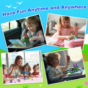 GleamJoy tiles in building action with kids developing spatial awareness.