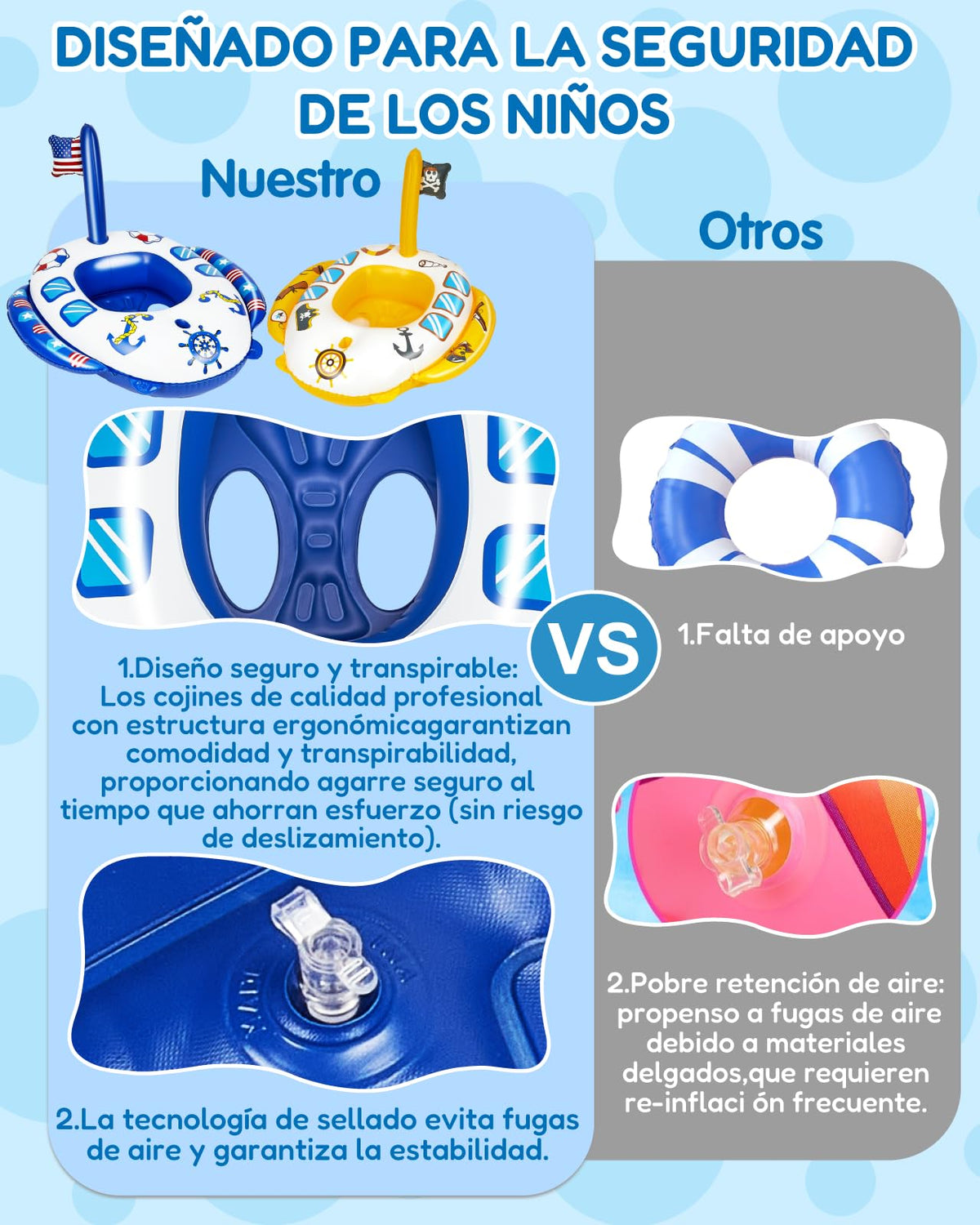 Gleamkid age range 3 to 8 supports safe pool play.