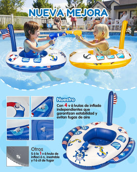 Gleamkid anti-slip seats keep little riders secure while splashing.