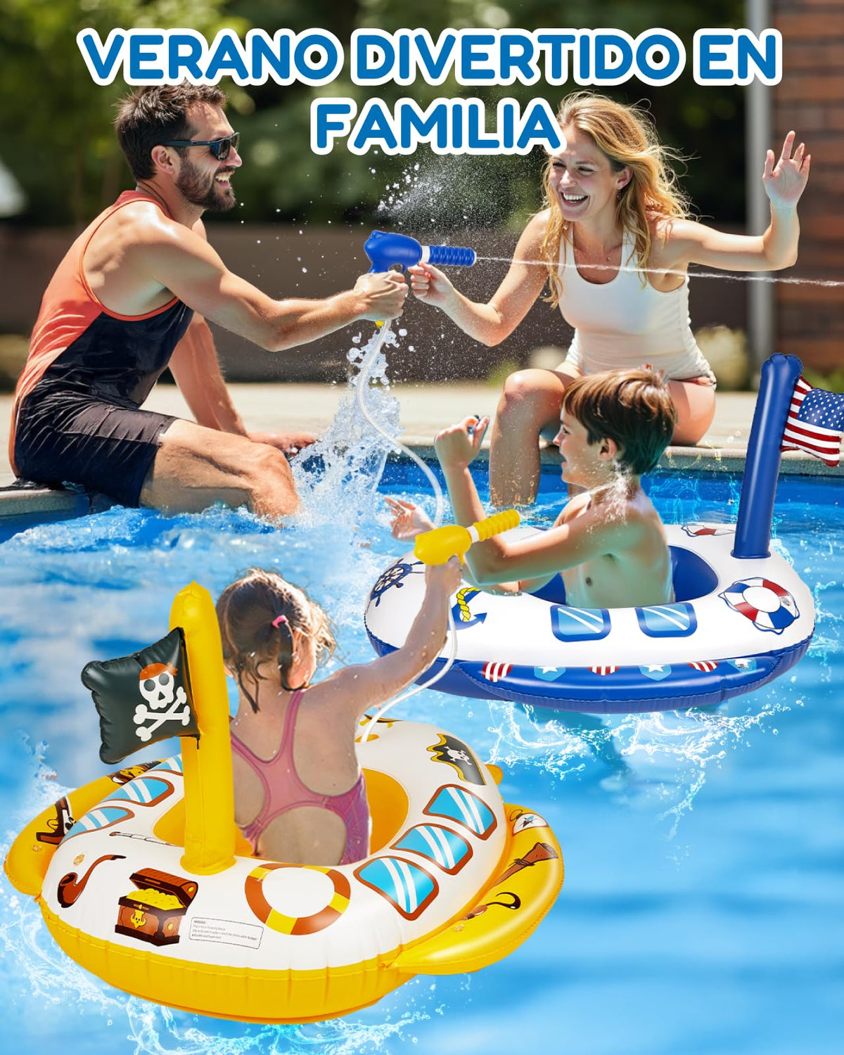 Gleamkid family-friendly pool toy set for backyard and lake days.