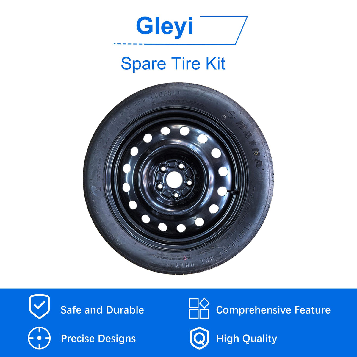 Gleyi spare tire carrying case keeps trunk organized