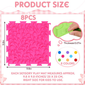GlikCeil sensory mats puzzle-assembly encourage problem-solving while children connect puzzle pieces.