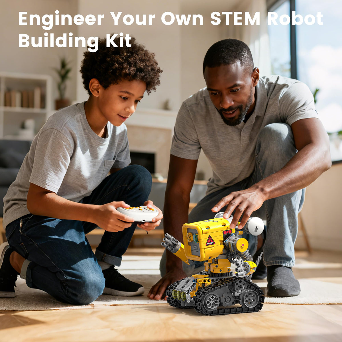 Glikid 5-in-1 STEM RC kit design spread supports creative builds