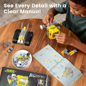Glikid 5-in-1 STEM RC kit tunneling robot setup for exploration