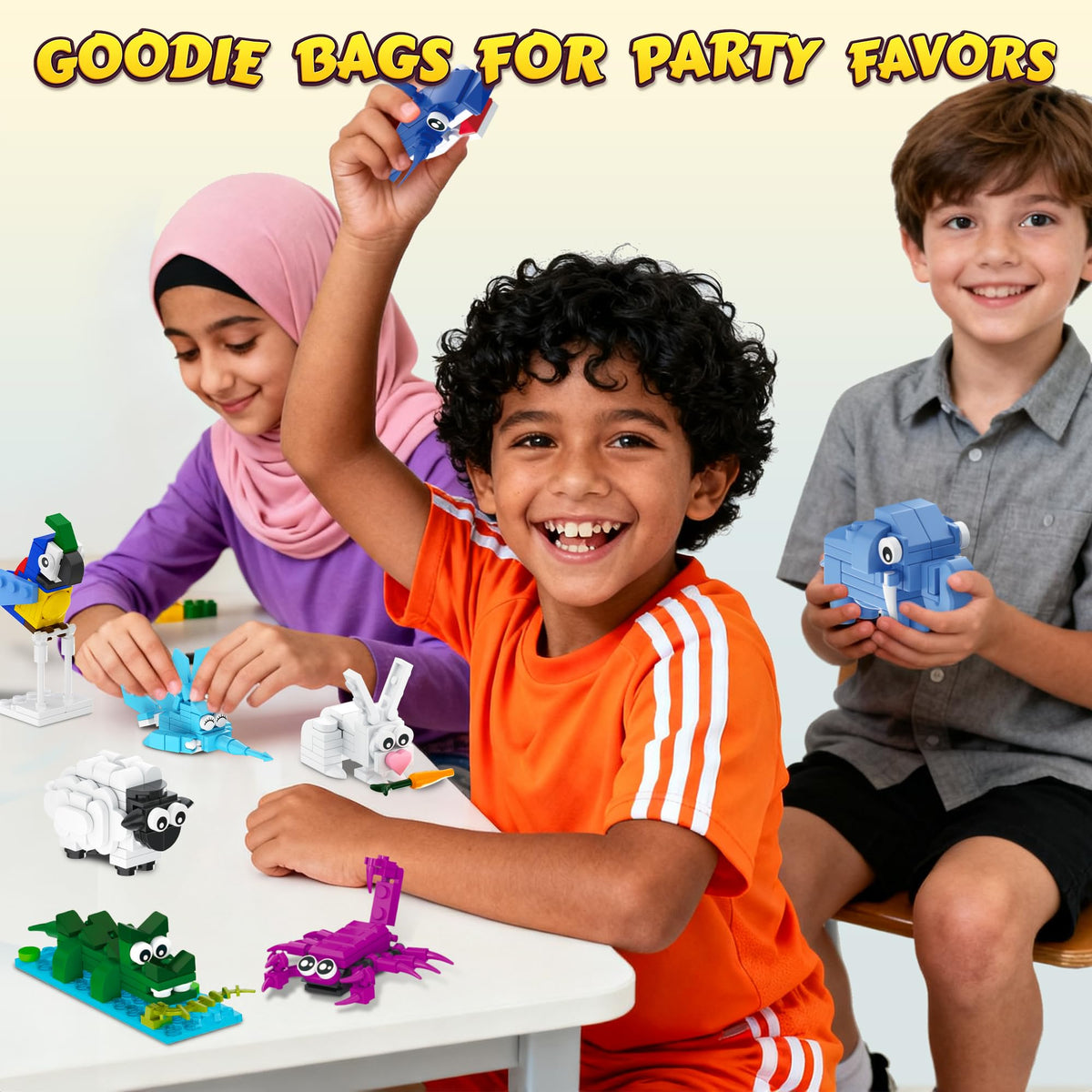 Glikid animal bricks with scene designs inspiring imaginative play and storytelling