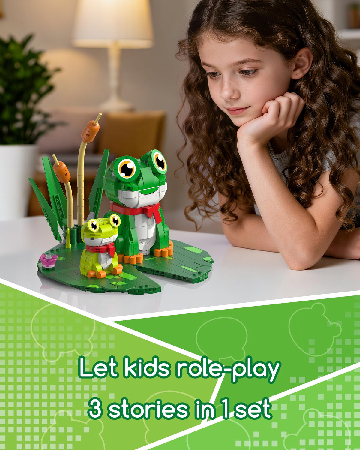 Glikid frog models displayed on a desk for decoration