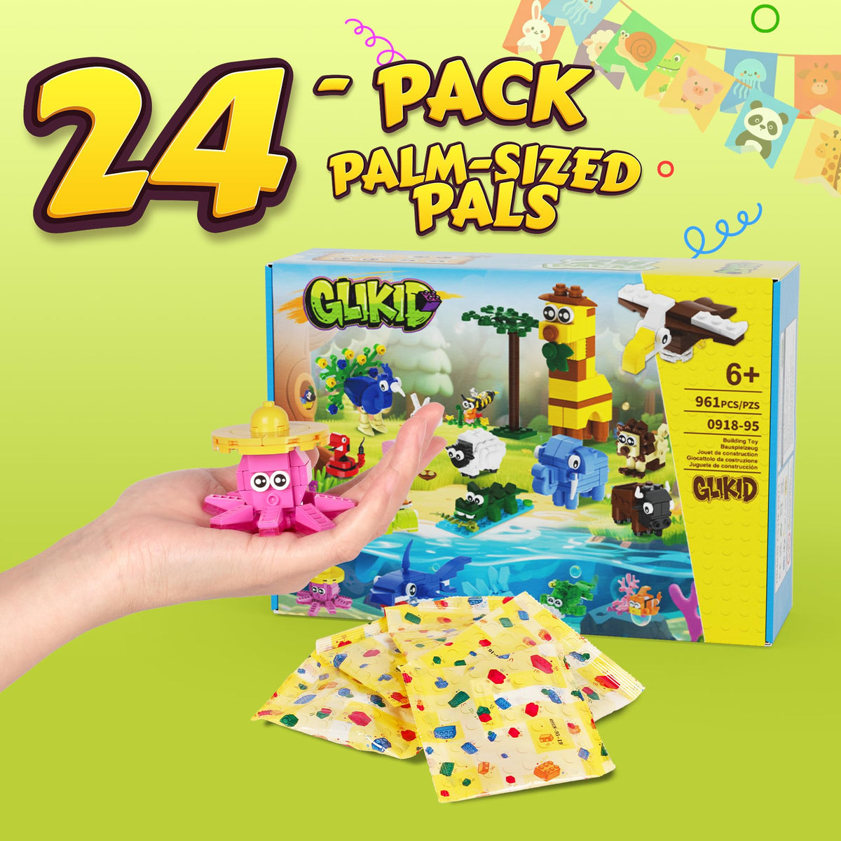 Glikid finished models as charming decor after playtime