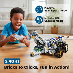 Glikid STEM RC robot mechanical tank form for immersive building.