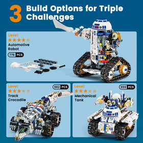 Glikid STEM RC robot track crocodile model demonstrates dynamic movement.