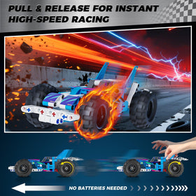 Glikid Technic 9-in-1 pull-back motor action ready for quick launches