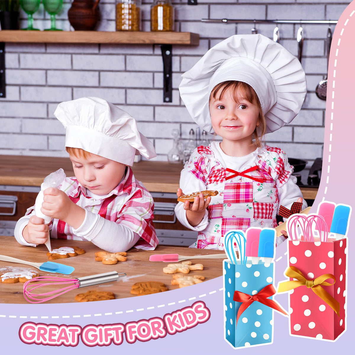 Glimin gift bags for kids baking sets ideal as party favors.