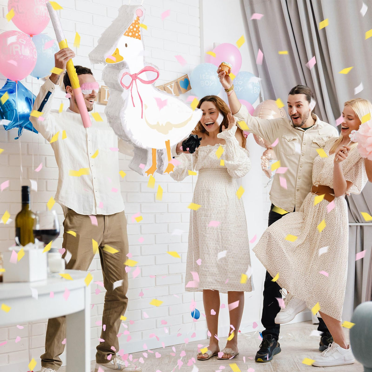 Glimin One Silly Goose confetti pack adds celebratory accents for photos.
