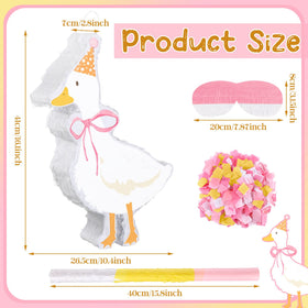 Glimin One Silly Goose pinata design close-up showing bright colors for a playful setup.