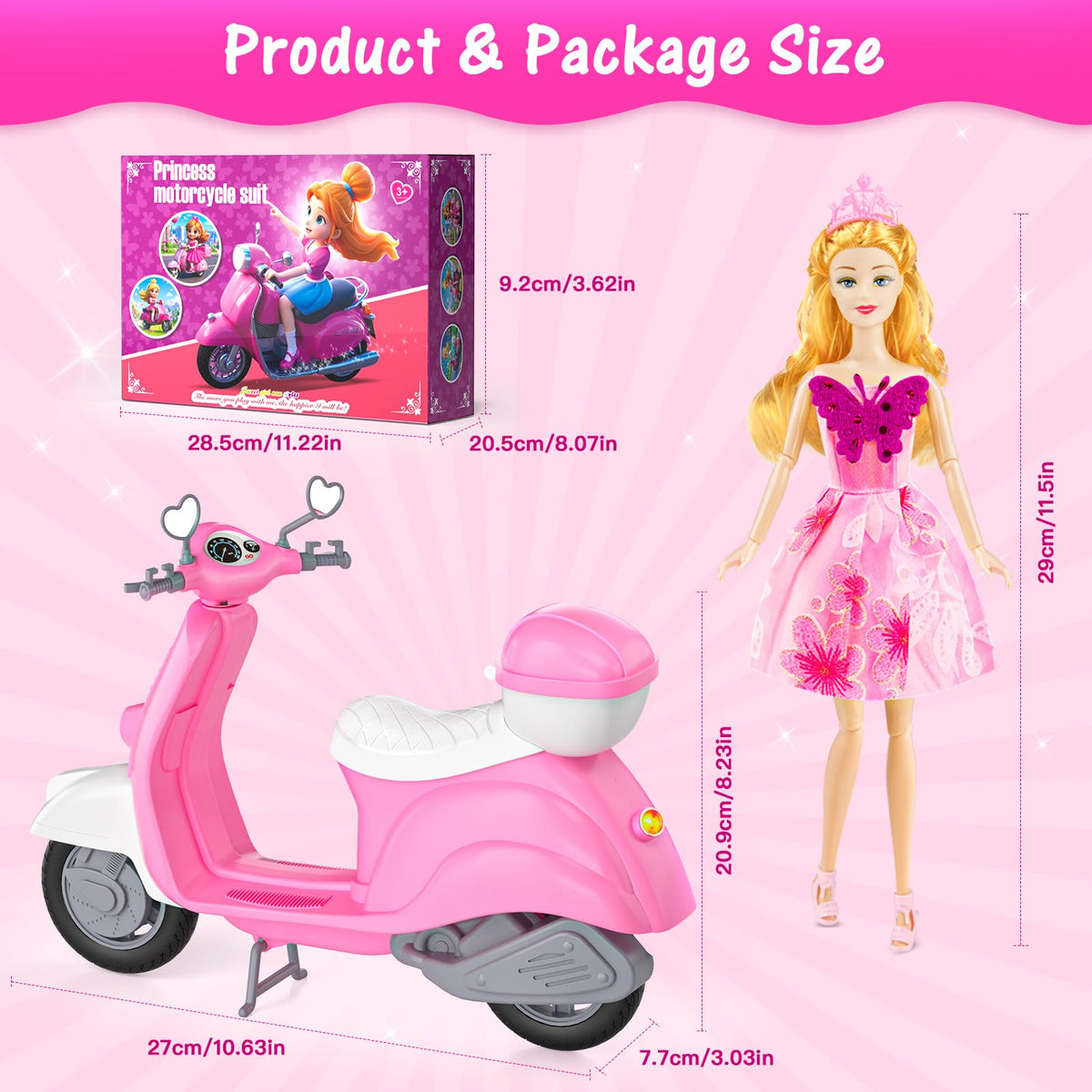 Encourages creative dressing and storytelling playtime.