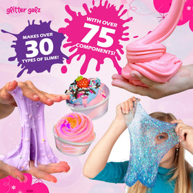 Glitter Galz add-ins and charms for endless DIY slime customization.
