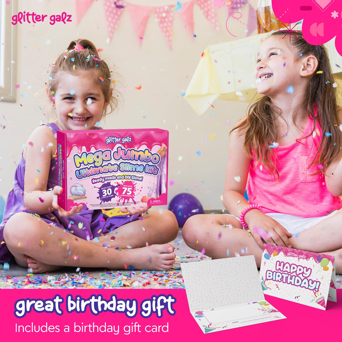 Glitter Galz birthday gift set for kids who love tactile crafts.