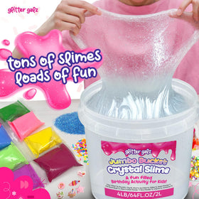 Glitter Galz glitter and sprinkles add sparkle for custom slime.