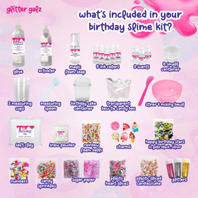 Glitter Galz activator bottle enabling clean, quick slime making.