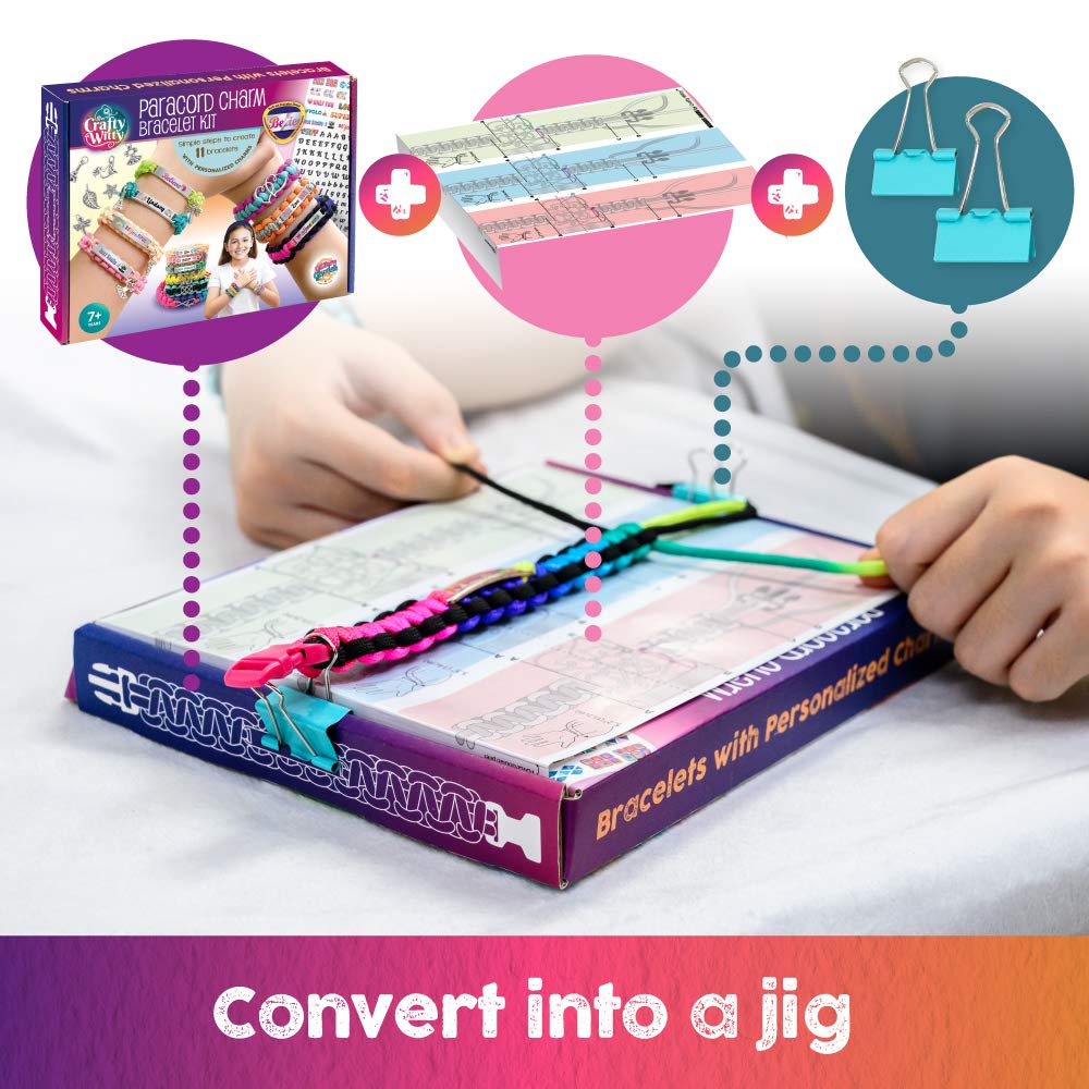 Glittery Garden bracelet maker loom accessories for a craft station