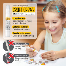Instruction guides from Glittery Garden for easy step-by-step crafting