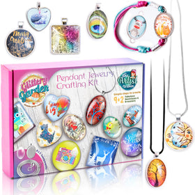 Glittery Garden pendant trays for custom pendant designs and keepsakes