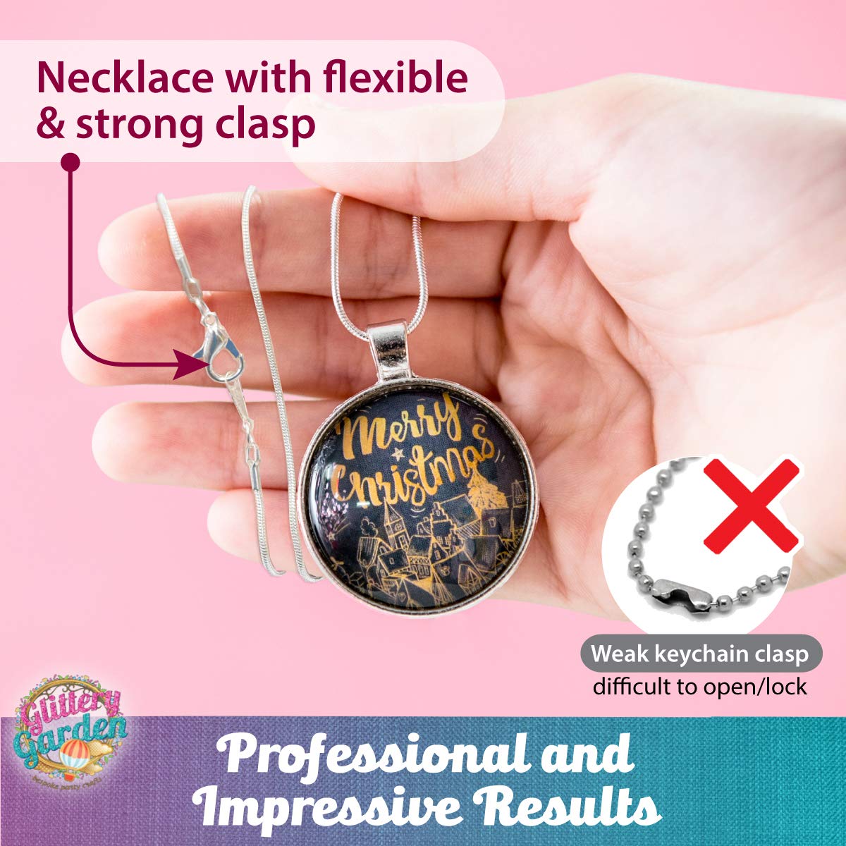 String necklaces from Glittery Garden for quick, fun projects