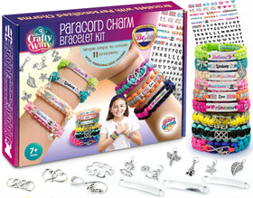 Glittery Garden paracord bracelet kit overview for creative at home crafting