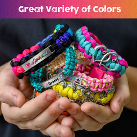 Glittery Garden vivid paracord colors inspiring colorful bracelet creations