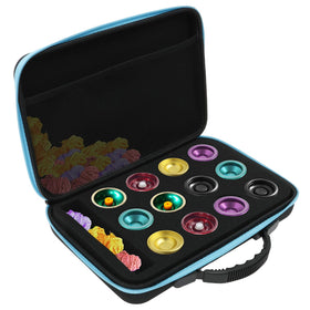 GLMFAN Yoyo Storage Bag front view showing six compartments for organized play