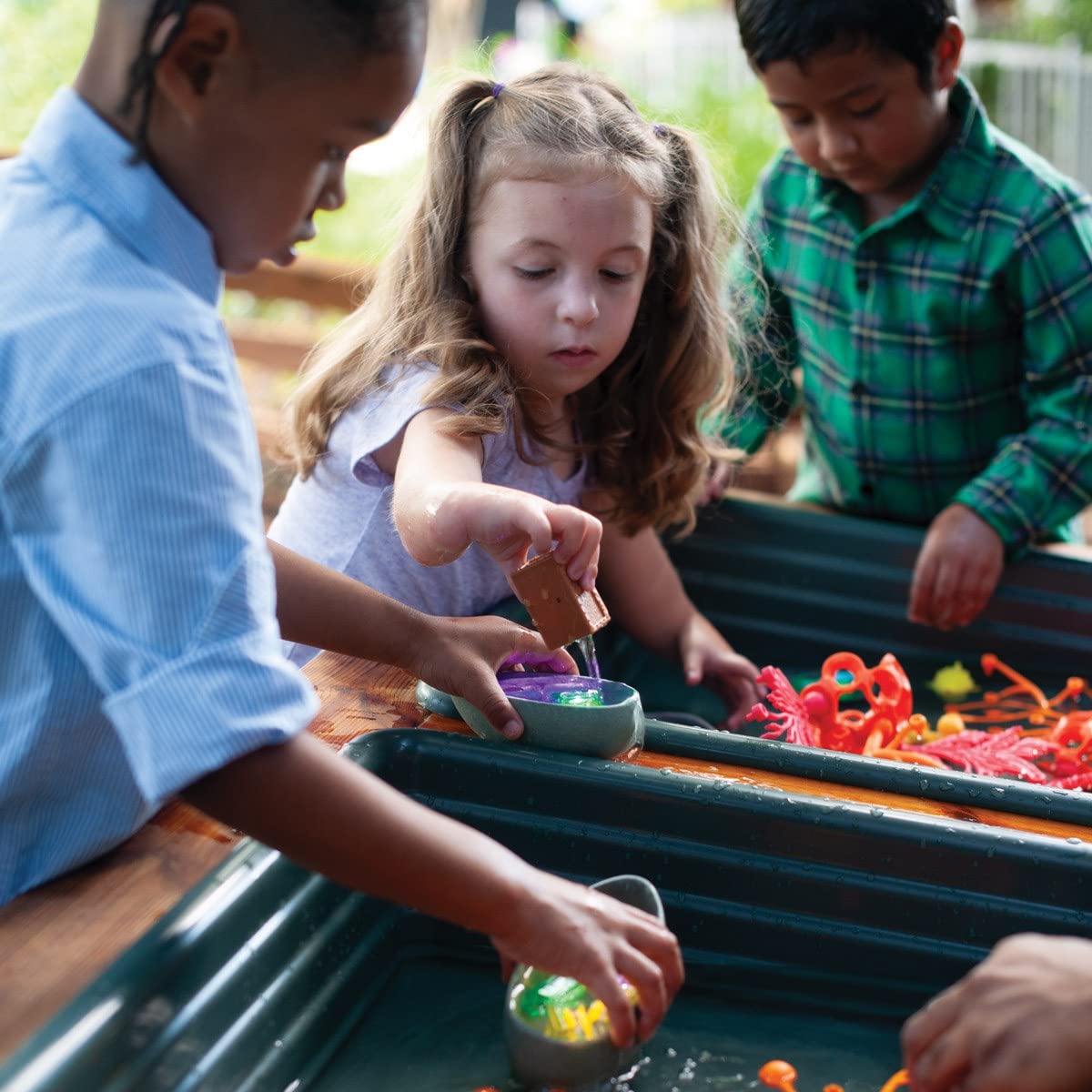 Glo Pals 12-pack colorful cubes for color recognition during play.