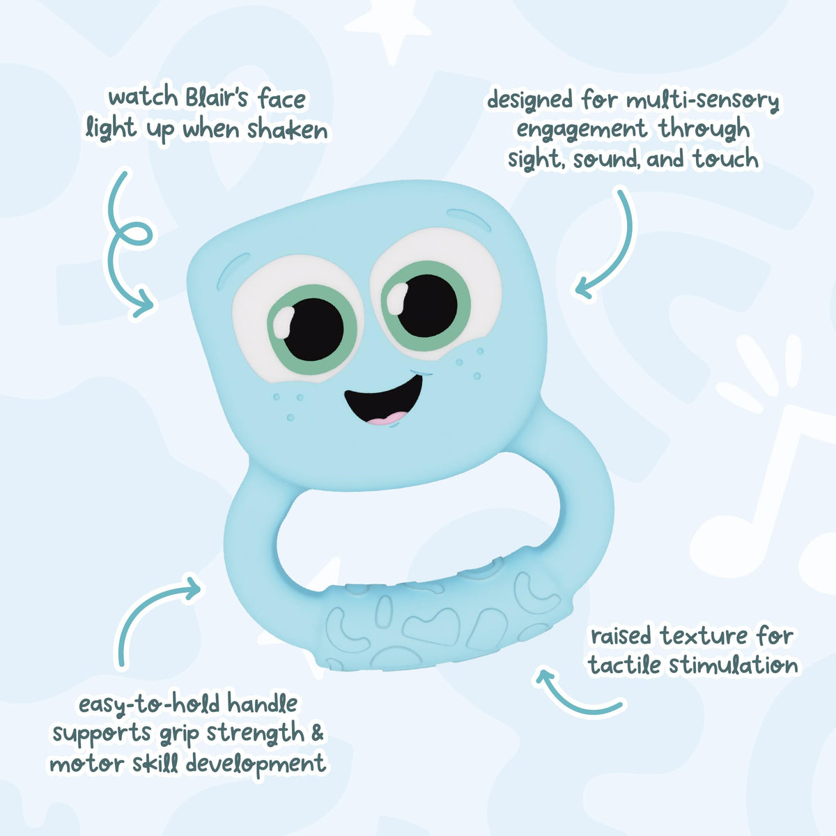 Glo Pals Glow Rattle adds sensory fun to daily baby routines.