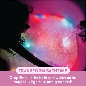 Glo Pals bath-time cubes illuminate during water play.